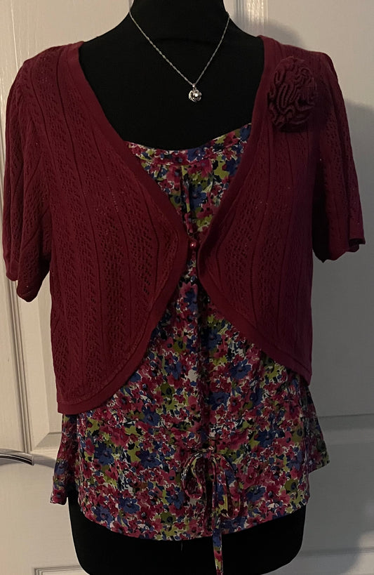 George 2 piece Vest and Cardigan Size 14