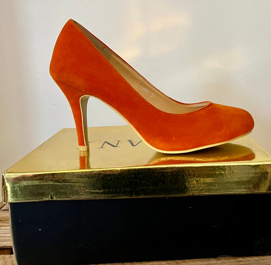 Orange Heel Shoe