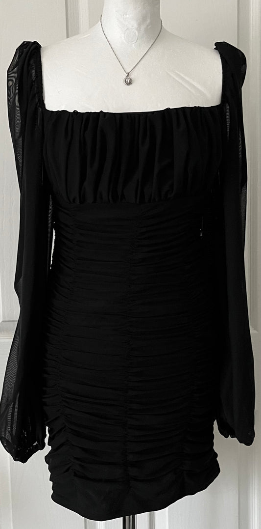 Pretty Little Thing Black Dress Size 12