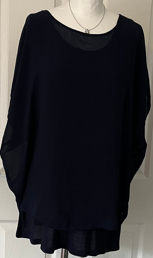 Tom Tailor Navy Top Size XL