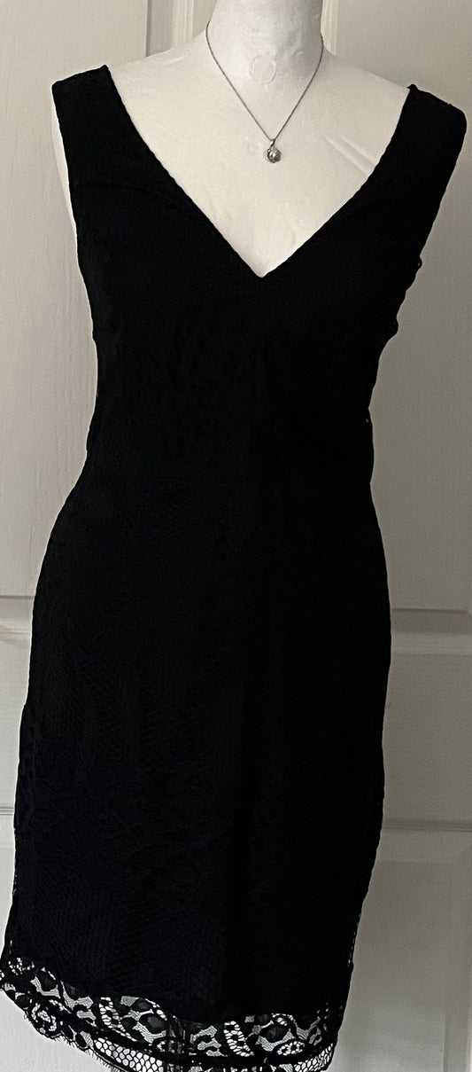 Next Black Lace Dress Size 10