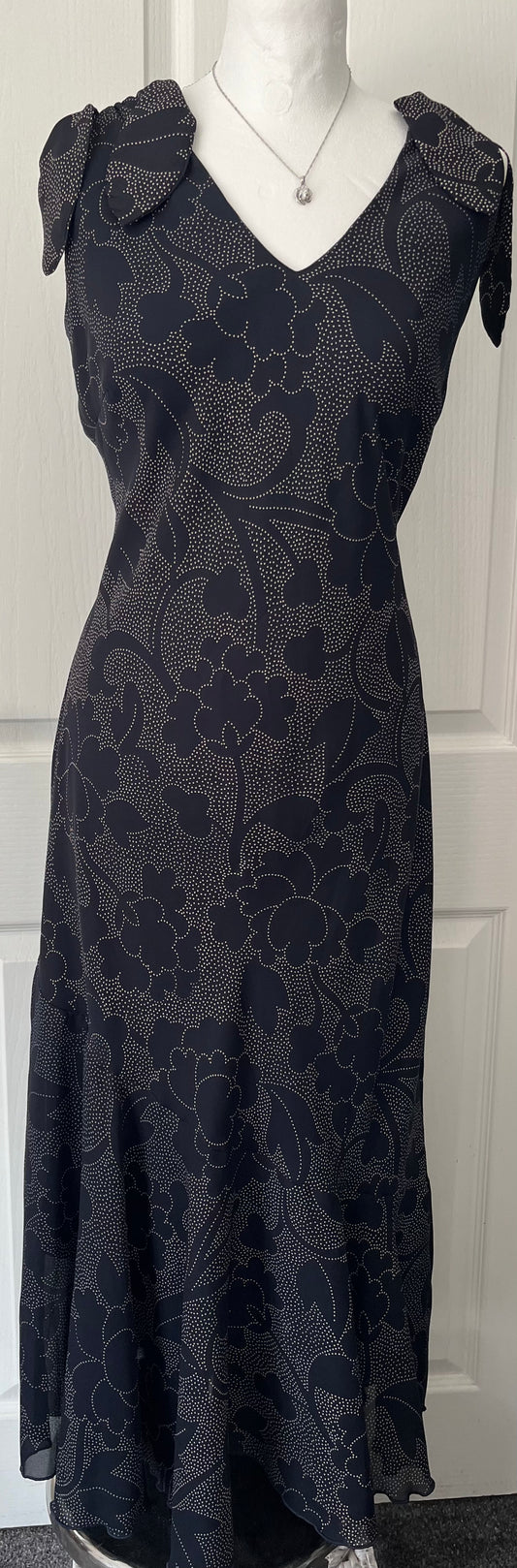 Joanna Hope Navy Lined Dress Size 14