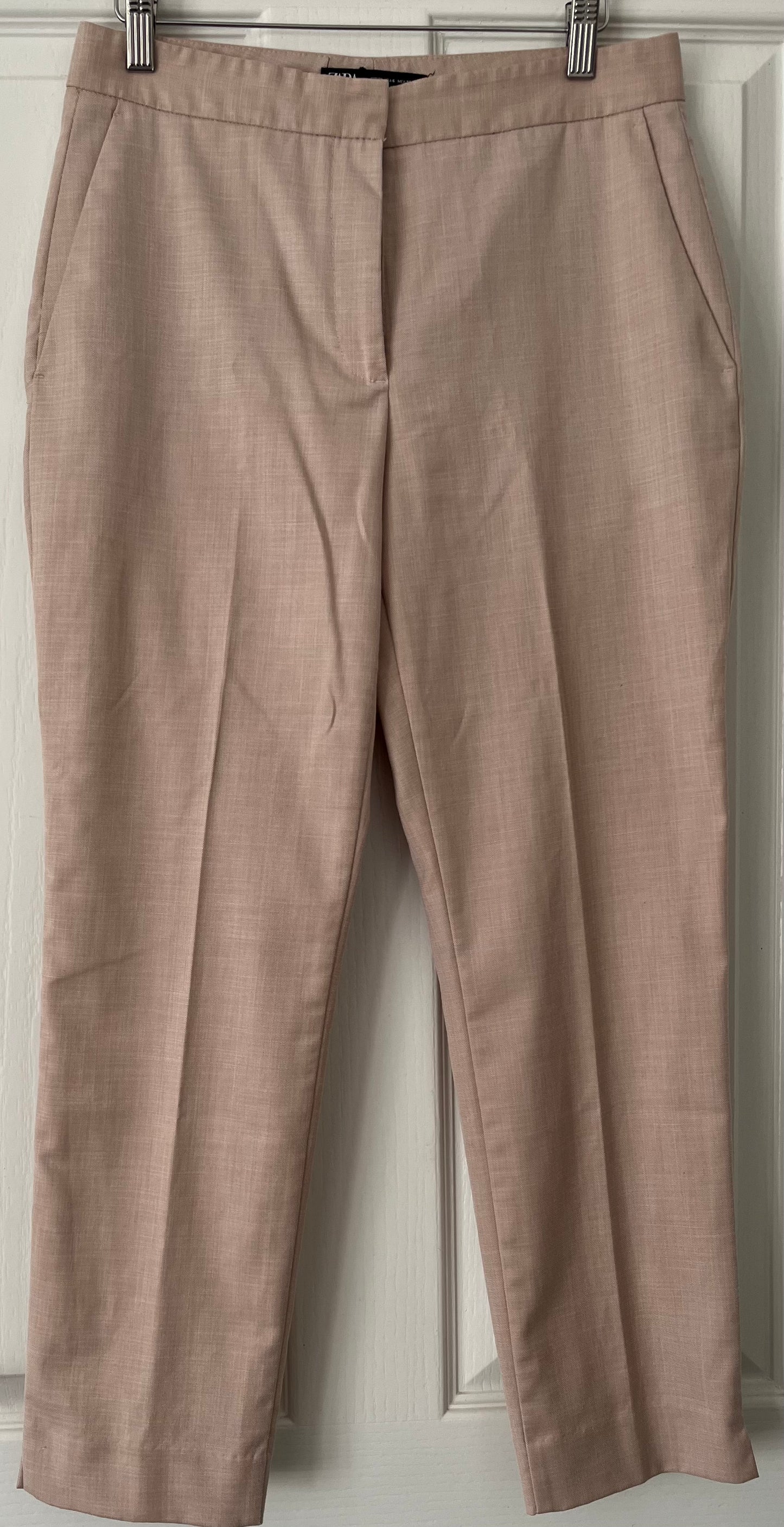 Zara Pale Pink Trousers Size 38 (10/12)