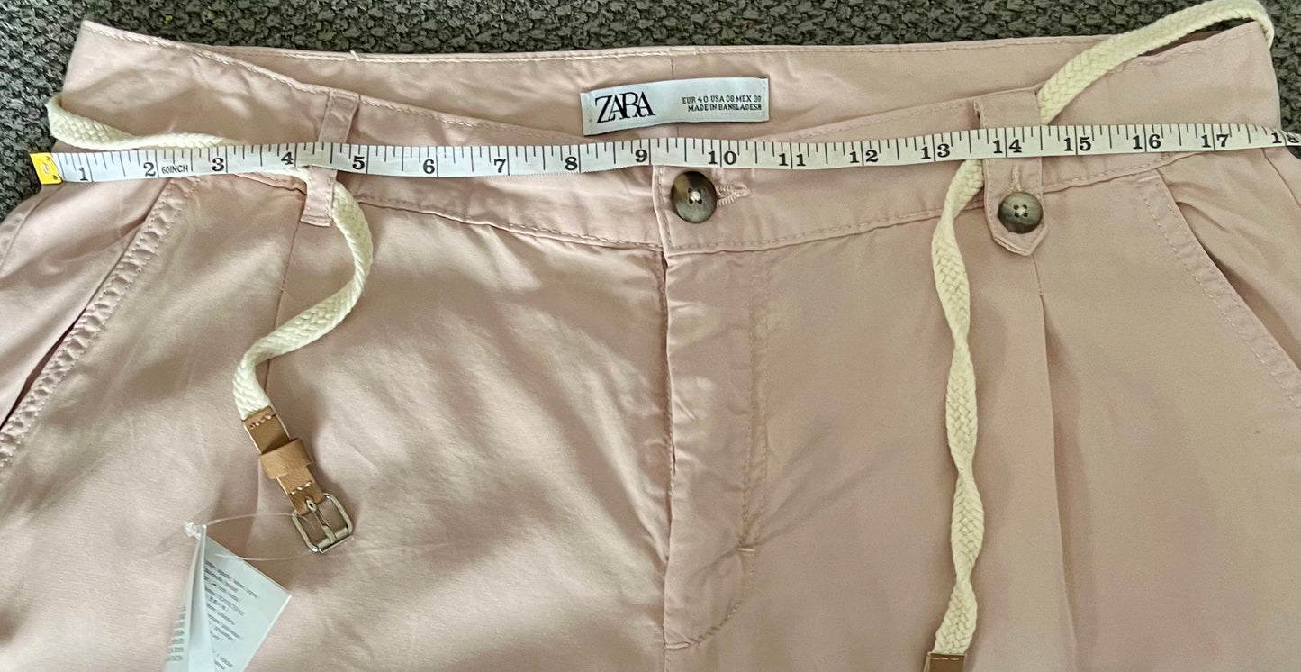 Zara Pink Trousers Size 40 Euro (12/14)