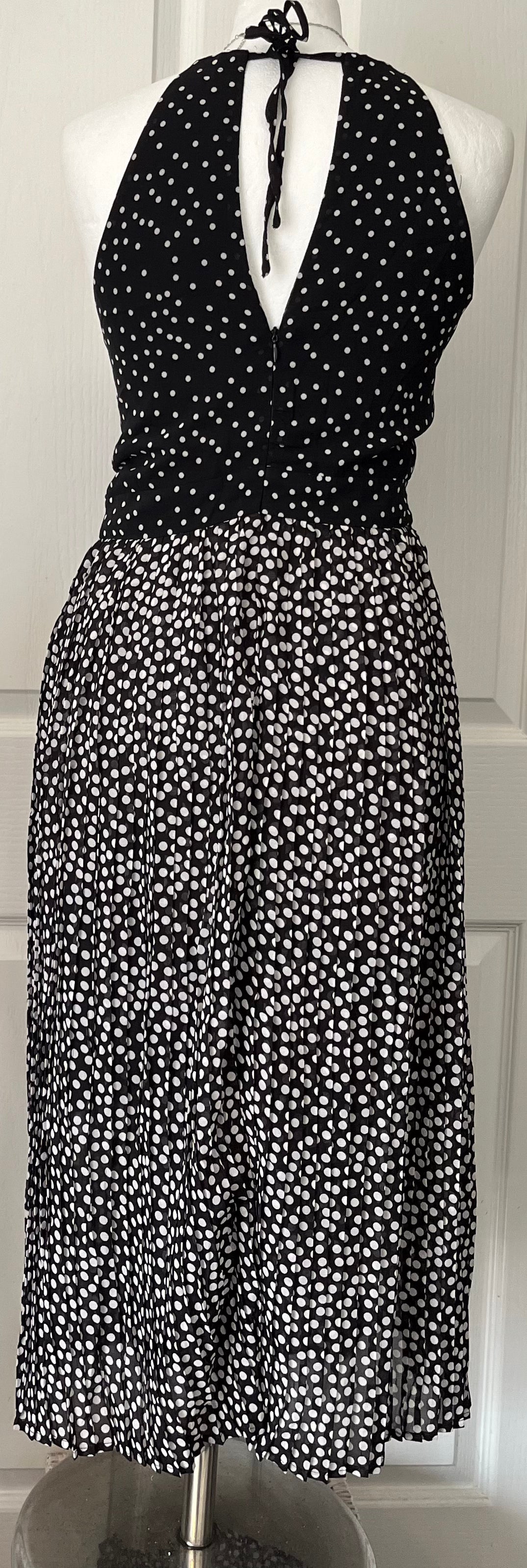 Be You Dotty Pleated Dress Size 14