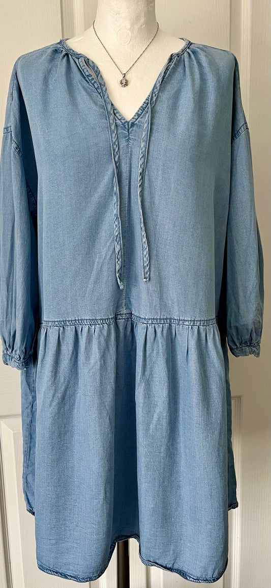 Primark Blue Denim Dress Size 12