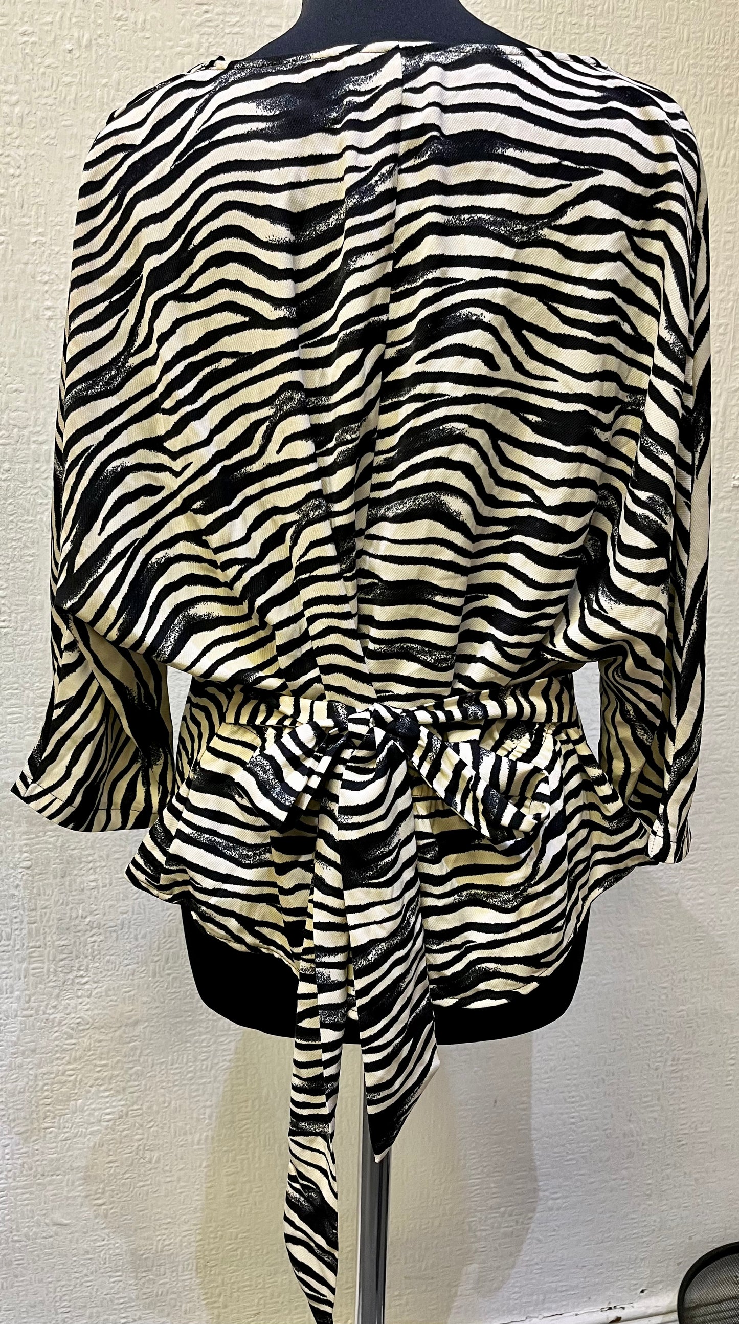 Primark Zebra Top Size 18