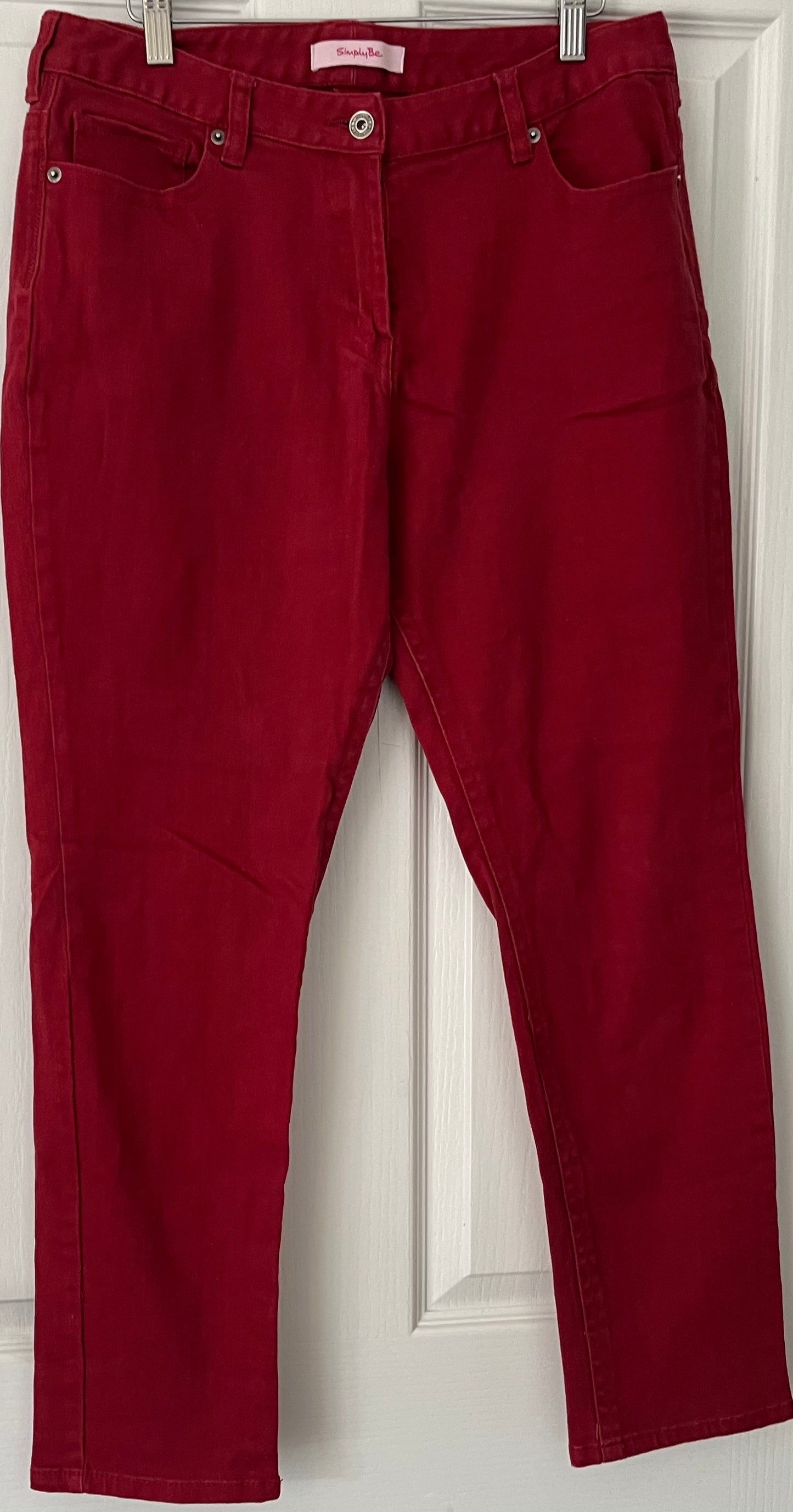 Simply be Red Jeans Size 16