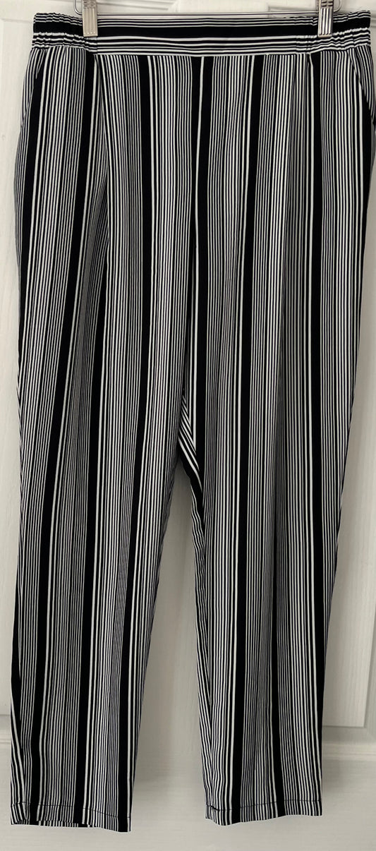 Primark Black and White Trousers Size 12