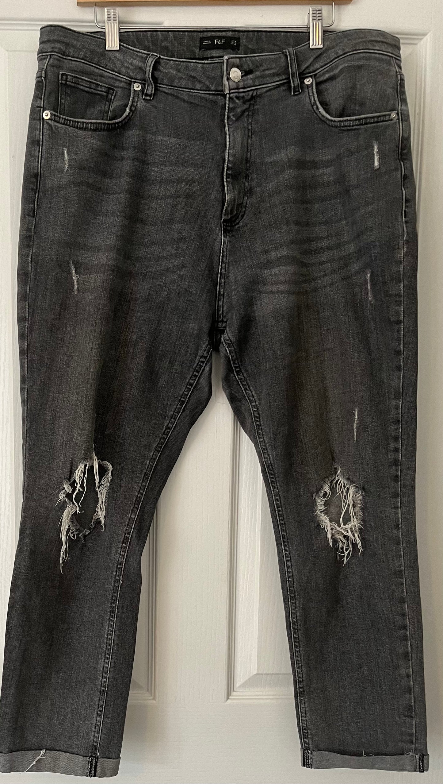 F&F Faded Black Jeans Size 16