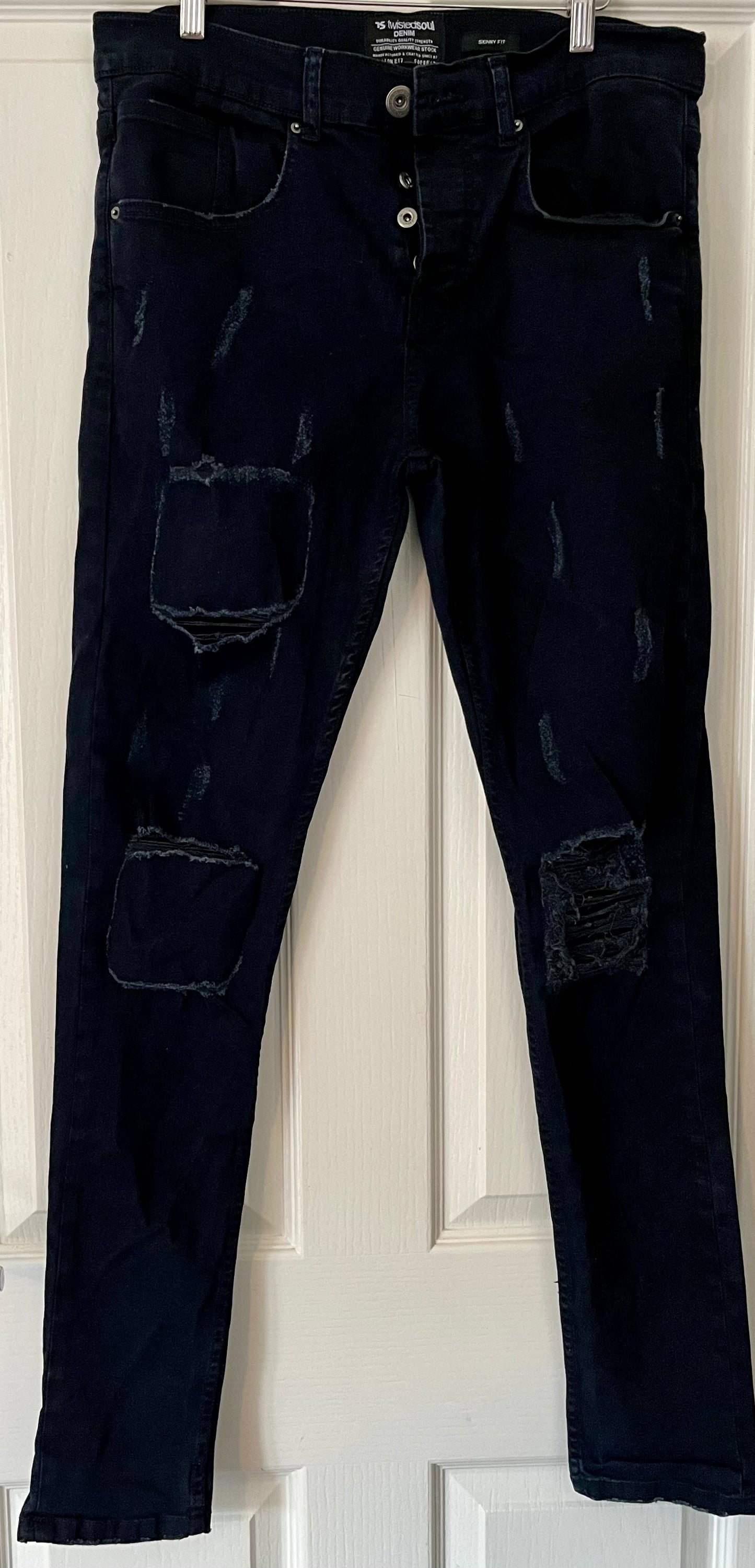 Twisted Soul Dark Blue Jeans Size 34L