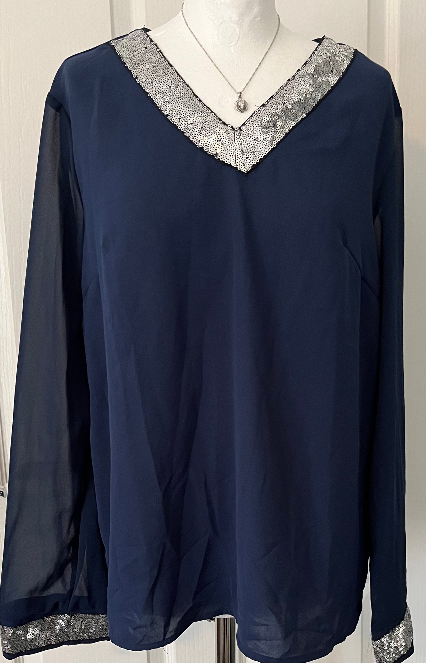 Shein Navy Top Size XL