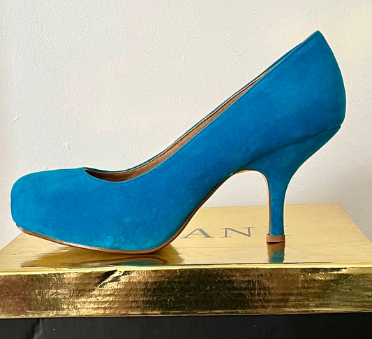 Ajvani Teal Heel Size 6