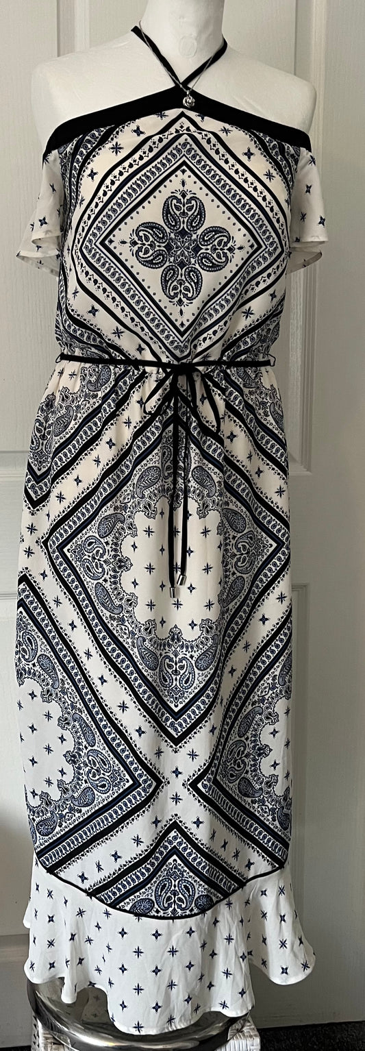 Oasis Off The Shoulder Dress Size 10