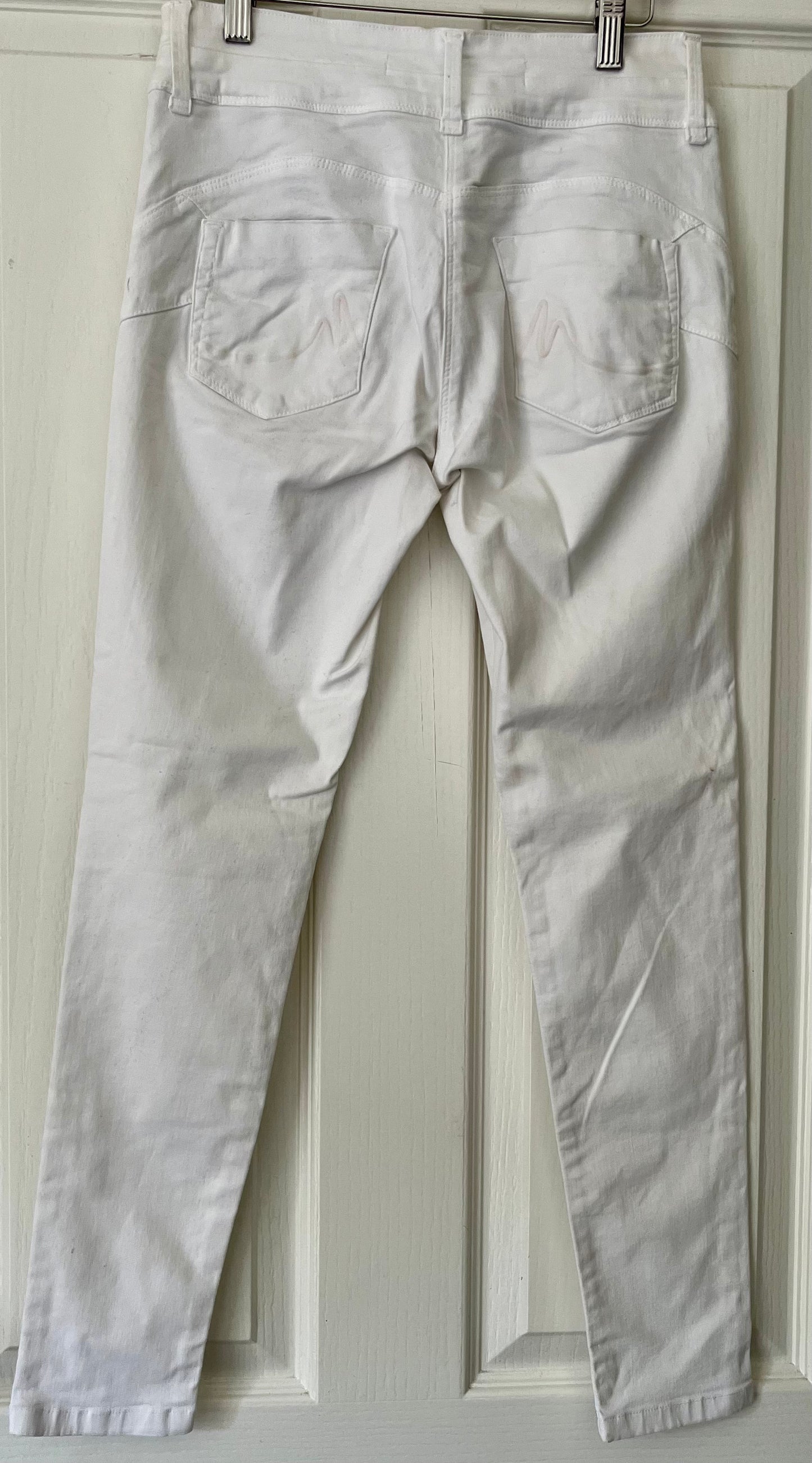 Next White Skinny Petite Jeans Size 10