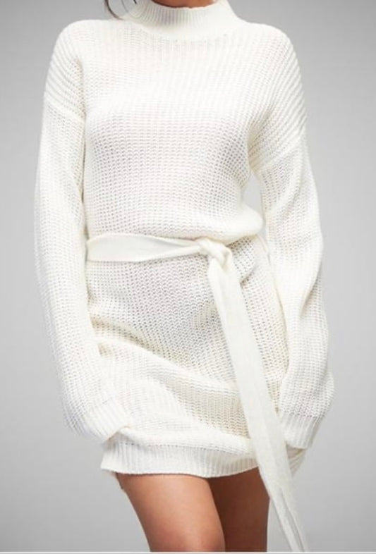 Missguided White Knit Dress